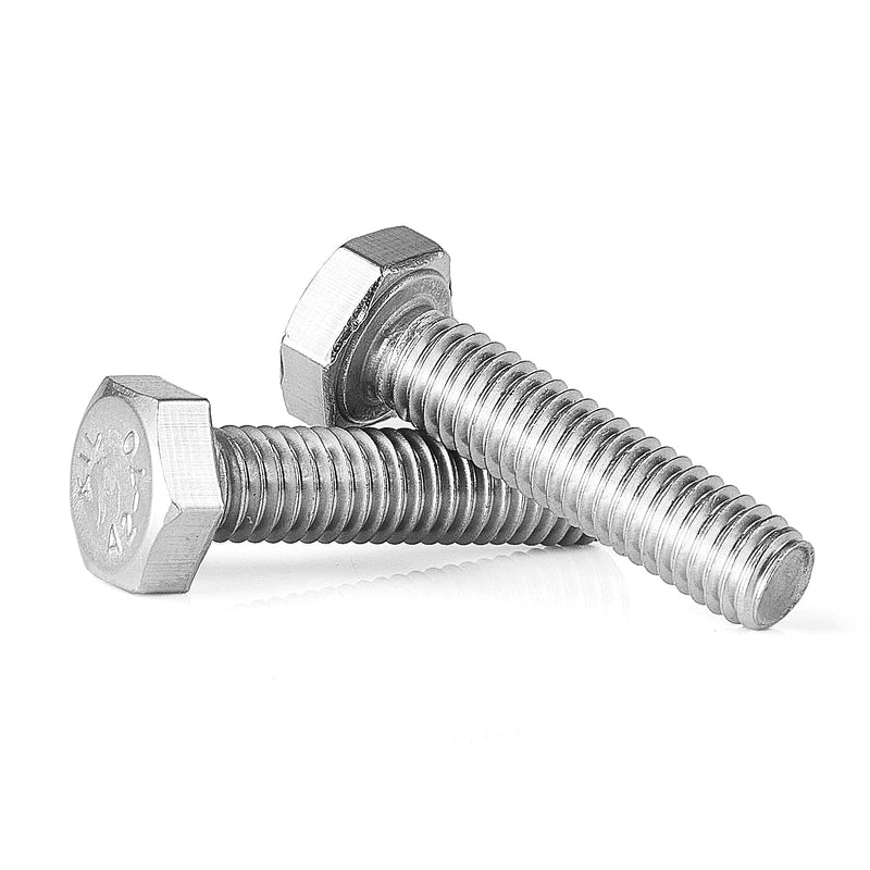 [Australia - AusPower] - M4-0.7 x 6mm Heavy Duty Hexagon Bolts Hex Head Screws, 304 Stainless Steel, Metric Machine Fully Thread, Bright Finish, 100PCS M4-0.7 x 6mm(100PCS) 