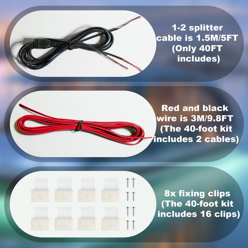 SHUNLEE 20FT Led Boat Lights Blue, IP67 COB Waterproof Marine Led Lights | Boat Interior Strip Lights for Pontoon, Deck, Night Fishing, Kayak, RV, Bass 20FT-Blue