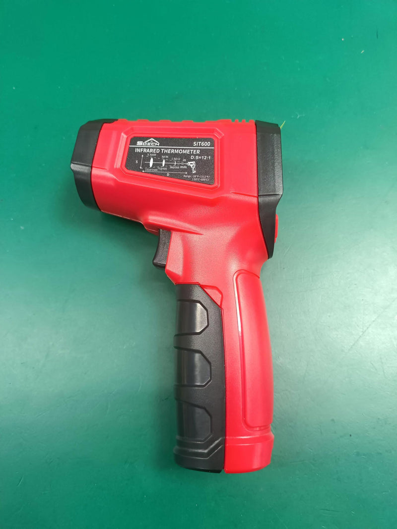 [Australia - AusPower] - Infrared Thermometer Gun,SQECH Laser Thermometer Gun -58℉～1112℉(-50℃～600℃),Non-Contact Temperature Gun with Adjustable Emissivity&Color Backlight for Cooking, Pizza Oven,BBQ,Fridge,Engine,HVAC(Red) Red(-58℉～1112℉) 