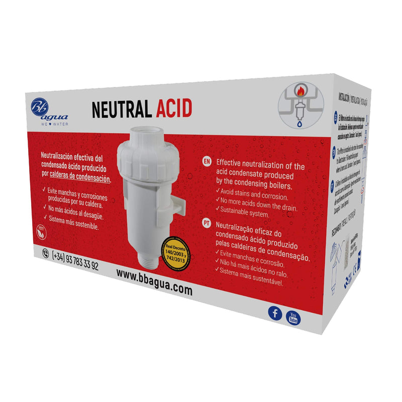[Australia - AusPower] - Neutral Acid Filter Neutralises the acid condensate generated by the boiler, prolongs life and reduces maintenance. Easy cleaning and maintenance. Bbagua. 