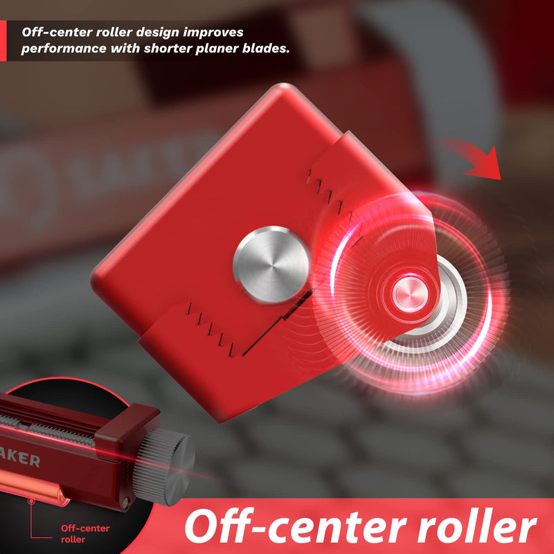 [Australia - AusPower] - Saker Honing Guide with Whetstone - Red Off-Center Upgraded Honing Tool and Diamond Sharpening Stone Set Kit for Knife, Short Chisels and Planes, Fine/Coarse Plate, 400/1000/Grit… Red Honing Guide and Stone 