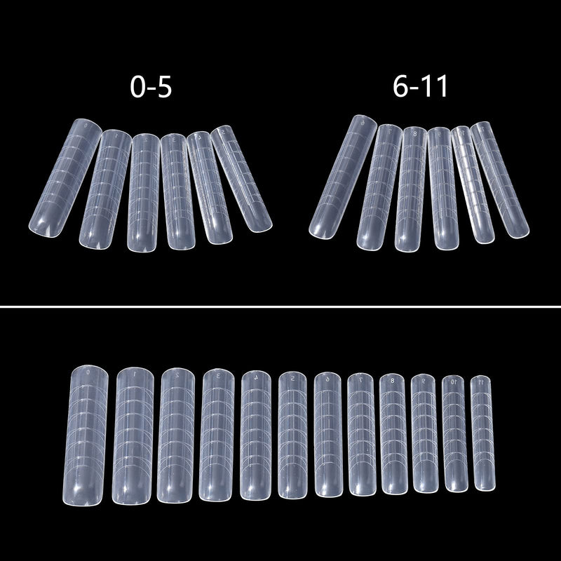 [Australia - AusPower] - NMKL38 120Pcs Dual Forms Full Cover Nail Tips Upper Arched Extension Mold (Fantastic C-curve) Fantastic C-curve 