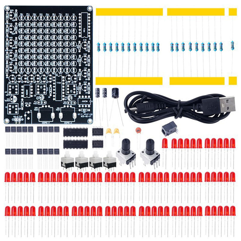 Set of 2 Soldering Kit, Soldering Set Kit, LED Soldering Exercise Set, DIY Soldering Kit, Soldering Learning Set, Soldering Kit, Soldering Kit for Beginners, Students, Soldering Enthusiasts, Learning Training DIY Soldering Project