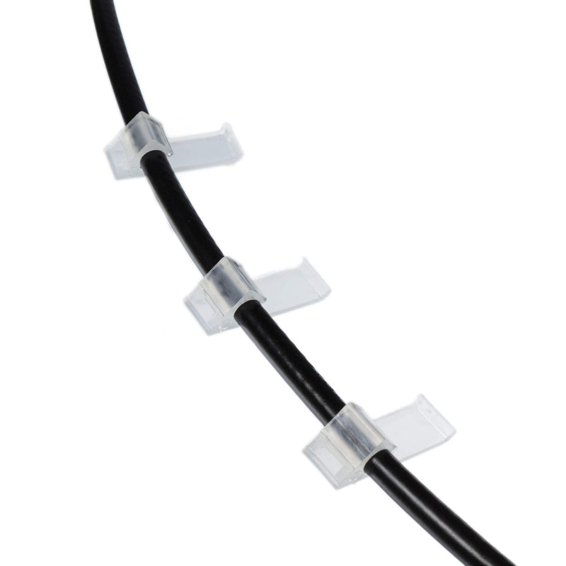 [Australia - AusPower] - THE CIMPLE CO Cable Clips, 50 PCS, Wire Management, Nylon Horizontal Siding Clips, Coaxial Mounting Home Snap-Ins, RG6 and RG59, White 50 Pack White, Horizontal 