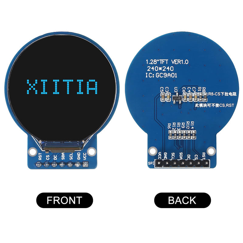 [Australia - AusPower] - 3pcs DC 3.3V 1.28 Inch TFT LCD Display Module Round RGB 240 * 240 GC9A01 Driver 4 Wire SPI Interface 240x240 PCB for Arduino 