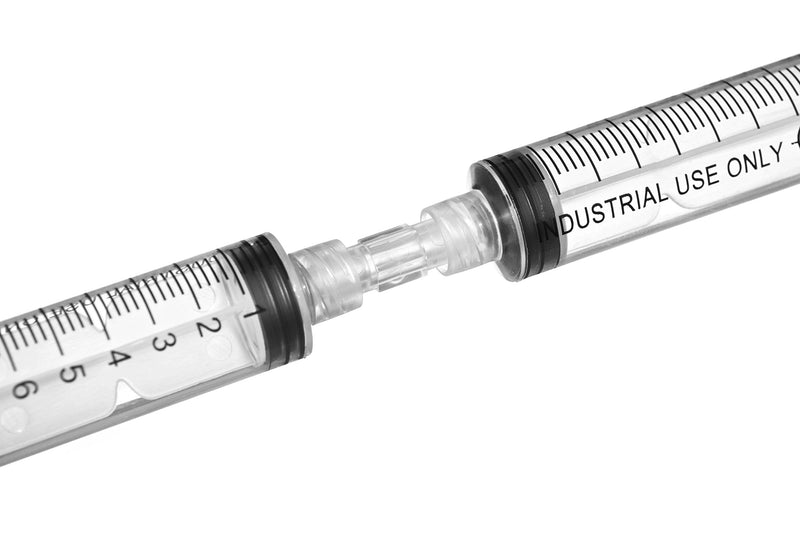 [Australia - AusPower] - Syringe Coupler, Luer Lock Adaptor (Polypropylene) - Female-to-Female (Qty: 10) 