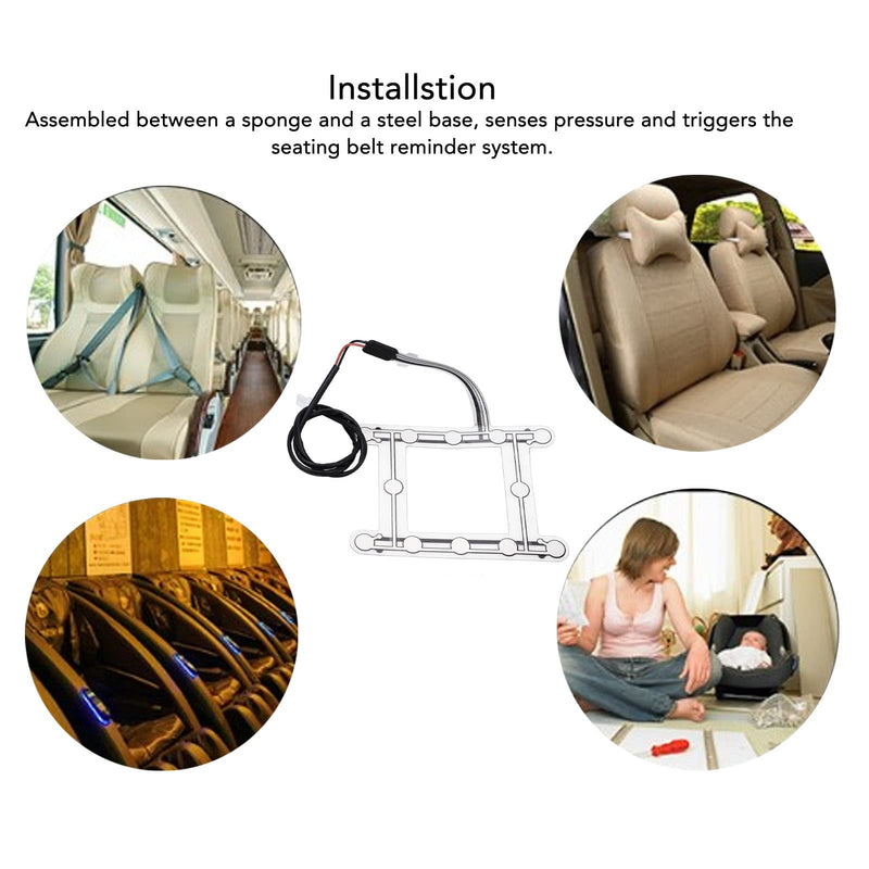 [Australia - AusPower] - Safety Belt Pressure Sensor, Car Seating Pressure Sensor, Safety Alarm for Rear Occupants, Reminder System for Safety Belts with Quick Response, Seamless Integration 