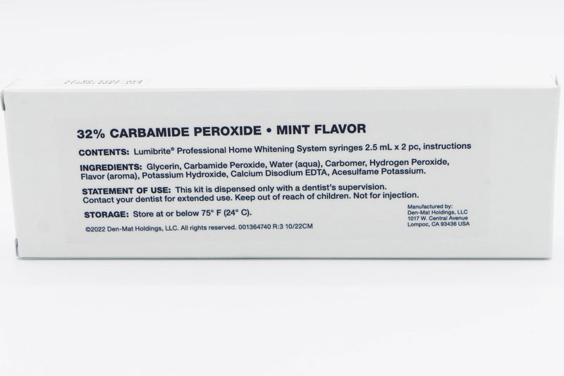 [Australia - AusPower] - 2 Syringes LumiBrite 32% Refill Kit Take Home Whitening Gel Dental 