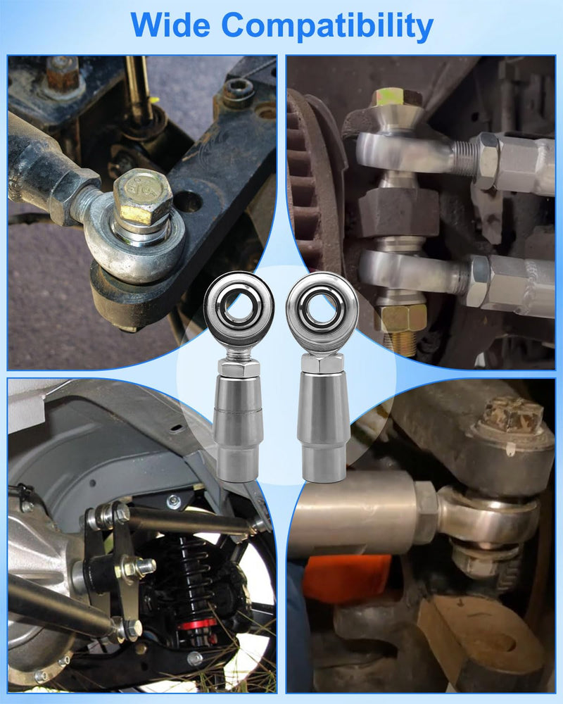 [Australia - AusPower] - 1/2-20 Heim Joints Rod End Kit Economy with Tube Adapters and Jam Nuts, Heim Joints Panhard Bar Kit .065 Bungs Rod End Heim Joint LH and RH, 1 Pair 