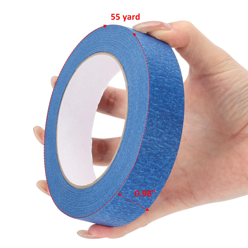 BTYMS 5 Rolls Premium Painters Tape, Blue Masking Tape for Painting Projects, Surface Protection, Multi-Surface Masking, Crafts & Arts