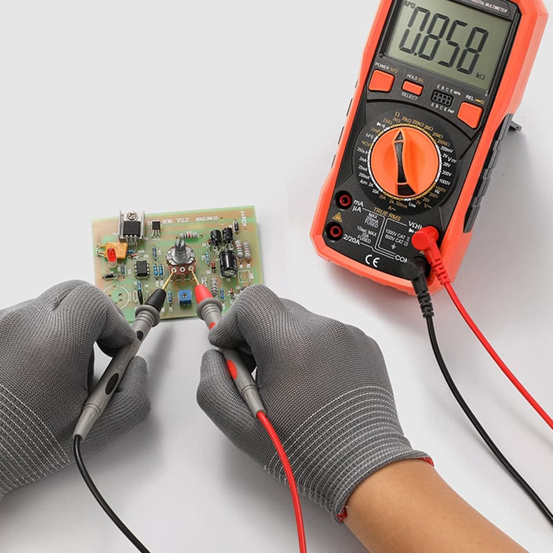 [Australia - AusPower] - Test Leads Kits for Multimeter Meter Electrical Alligator Clip Probes 1000V 20A 
