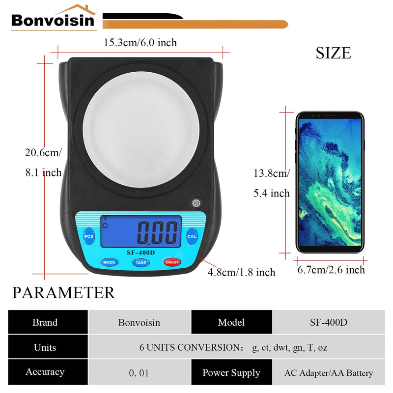 [Australia - AusPower] - 600g, 0.01g Lab Scale and 6kg, 1g Kitchen Scale 