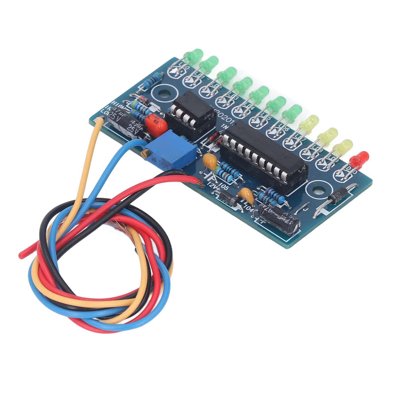 Funny 10 LED Audio Level Indicator LM3915 DIY Kit Electronic Sound Spectrum Analyzer Level Display Suite Module for Learning Electronics