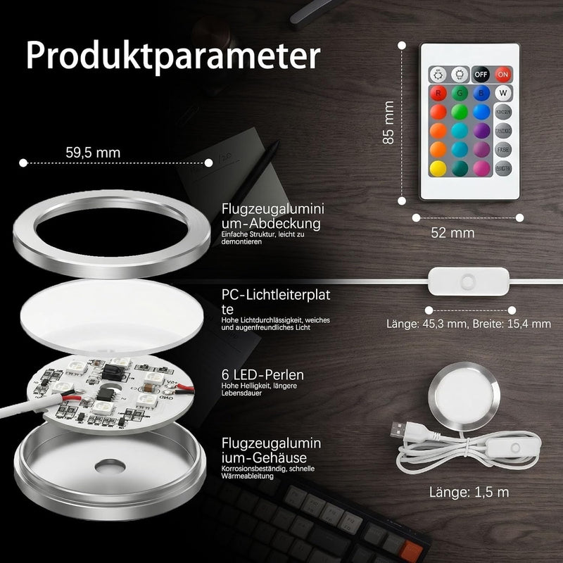 6 pieces RGB LED lamp kits 001 for Bambu lab A1 mini/A1 MH001 | Makerworld 3D-gedruckt, Farbspeicherung bei Stromausfall, Fernbedienung, Dimmfunktion, DIY-Hardware-Modell-Ersatzteile 6