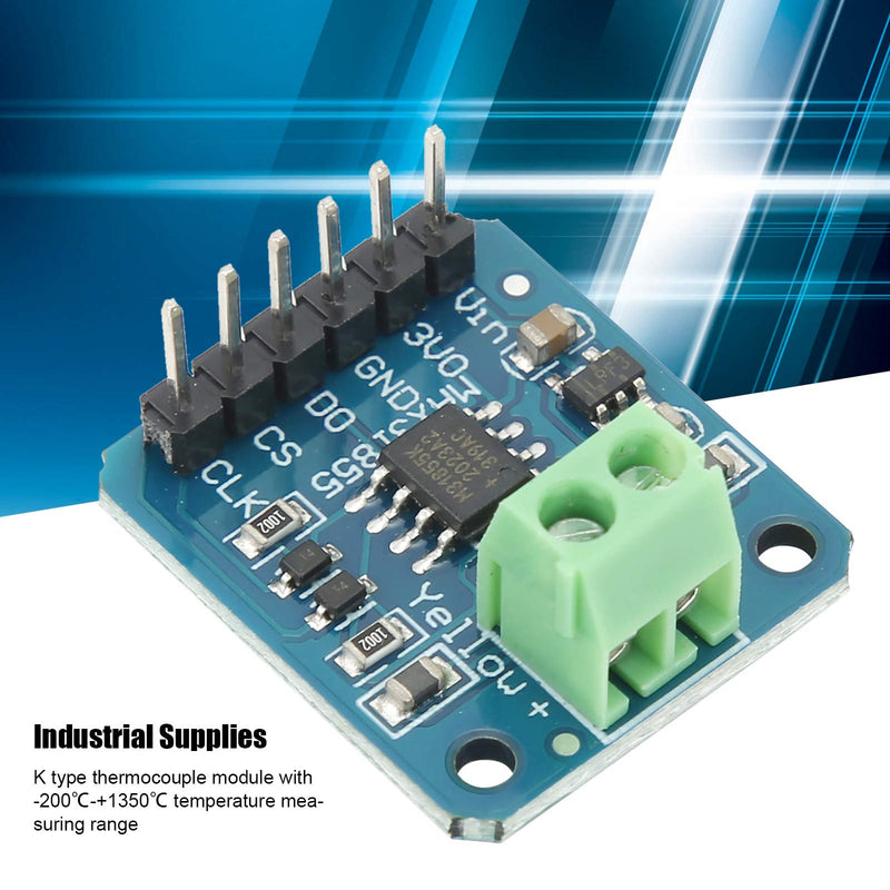 [Australia - AusPower] - K Type Thermocouple Module,Max31855 K Type Thermocouple Board 200? to +1350? SPI Port Digital Output for K Thermocouple Probes Data Collection Industry 