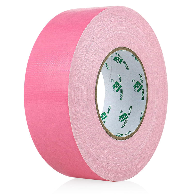 BOMEI PACK Pink Duct Tape, Heavy Duty Strong Waterproof Industrial Color Duct Tape 9.0mil x 1.88inch x 60yds for Packing and Repairing 1Roll (1.88inch x 60yds)