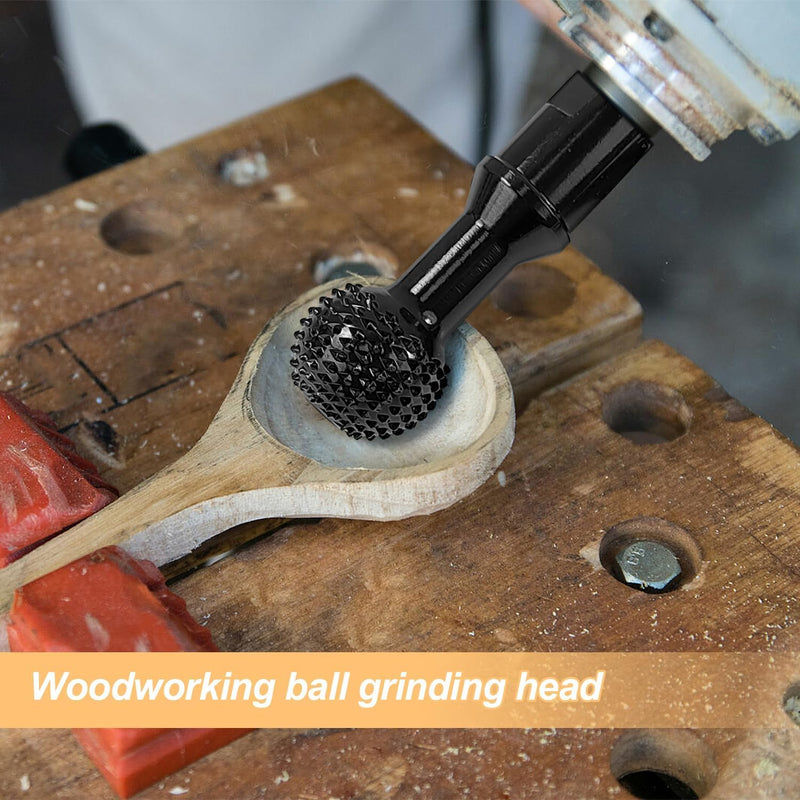 [Australia - AusPower] - Pack of 3 Ball Cutter Wood Milling Disc Wood Cutter Grinding Discs M14, Rasp Disc Ball Chisel Woodworking Tools, Carpenters Polishing Opening Slotting Grinding Head Angle Grinder Wood 115/125 mm 