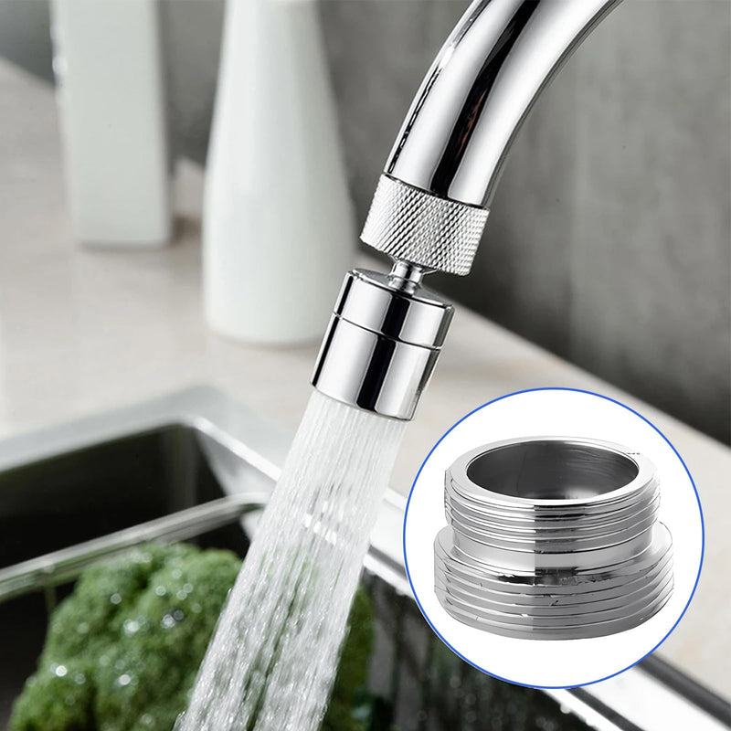 [Australia - AusPower] - Oiieco Tap Adapter M20 to M22, Male Thread Tap Adapter for Water Purifier, Metal Adapter for Water Filter Kitchen Faucets, Pack of 2 