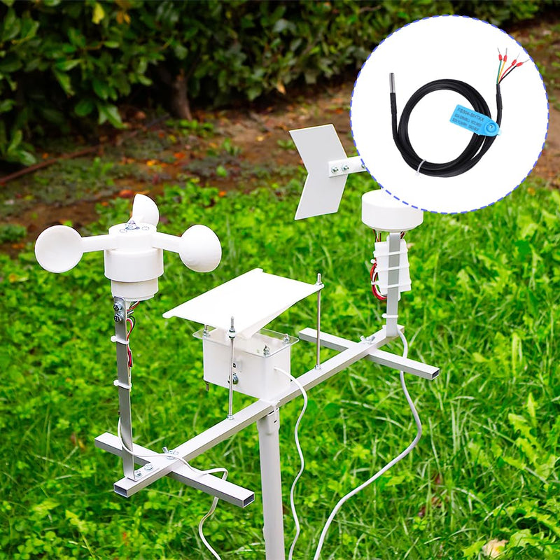 [Australia - AusPower] - Temperature Humidity Sensor, I2C Interface FS304 SHT30 FS304 SHT31 FS304 SHT35 Waterproof Digital Thermal Soil Probe Module Stainless Steel Room Thermometer Hygrometer with Extension Cable(SHT31) 