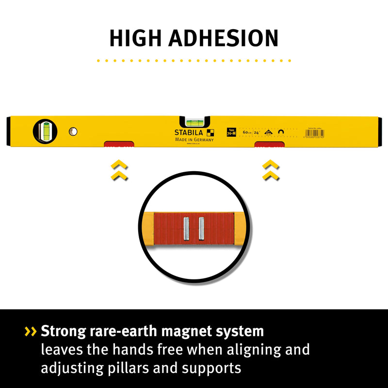 [Australia - AusPower] - STABILA Spirit Level Type 70 M 30 cm with Rare Earth Magnetic System 30 cm mit Magnet 