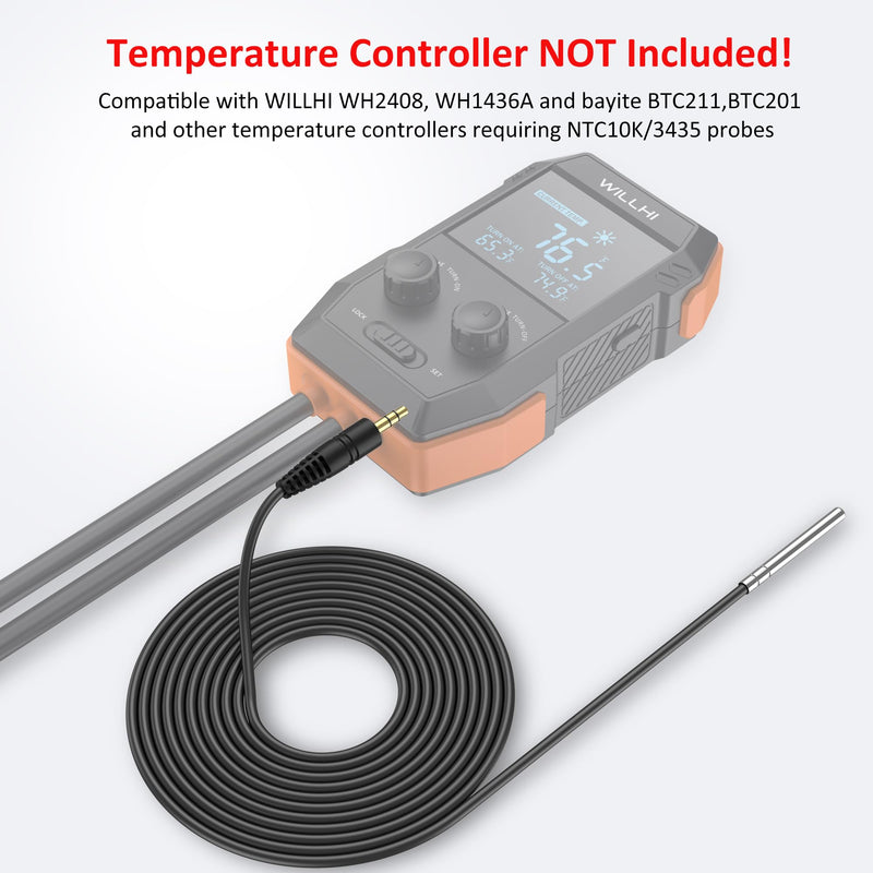 [Australia - AusPower] - 1 Pack Food-Grade Waterproof Probe and 1 Pack TPU Waterproof Probe for Aquarium 