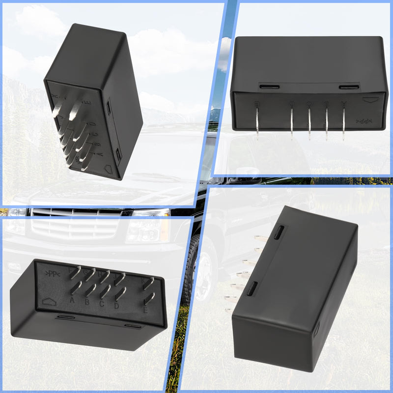 [Australia - AusPower] - JWEELY LM487 LED Flasher Relay Hazard Warning and Turn Signal, Blinker Relay Fix Hyper Flash Created by LED Bulb for 03-06 Cadillac Chevy GMC Hummer, Replace 10383321 15231201 