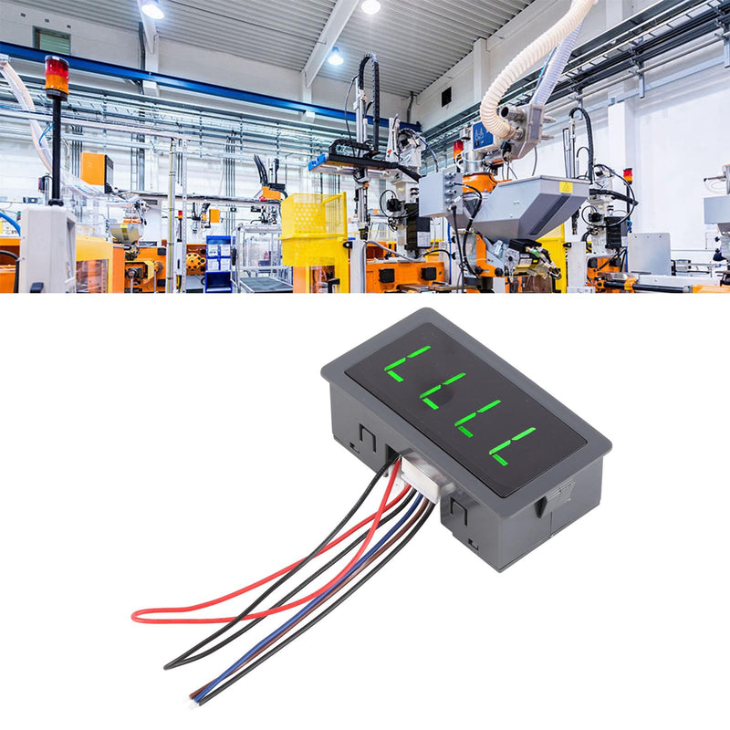 [Australia - AusPower] - Motor Tachometer, DC 8 to 24V 40mA 10 to 9999RPM 4 Digital LED Tachometer RPM Speed Meter Hall Proximity Switch Sensor 