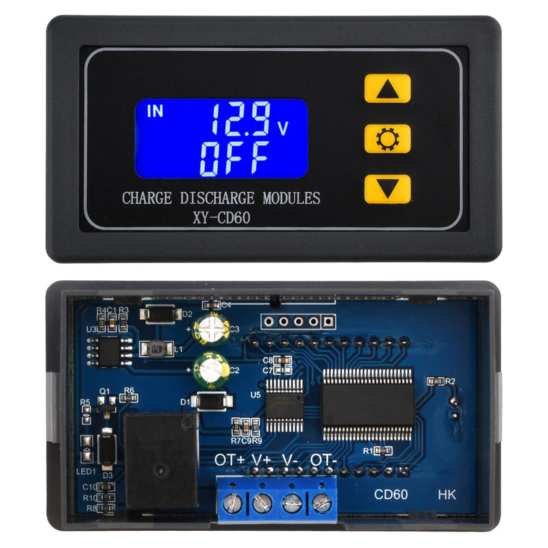 Heemol Battery Monitor Module Low Voltage Shut-Off Protects DC6-60V 10A with Display for Lithium Batteries