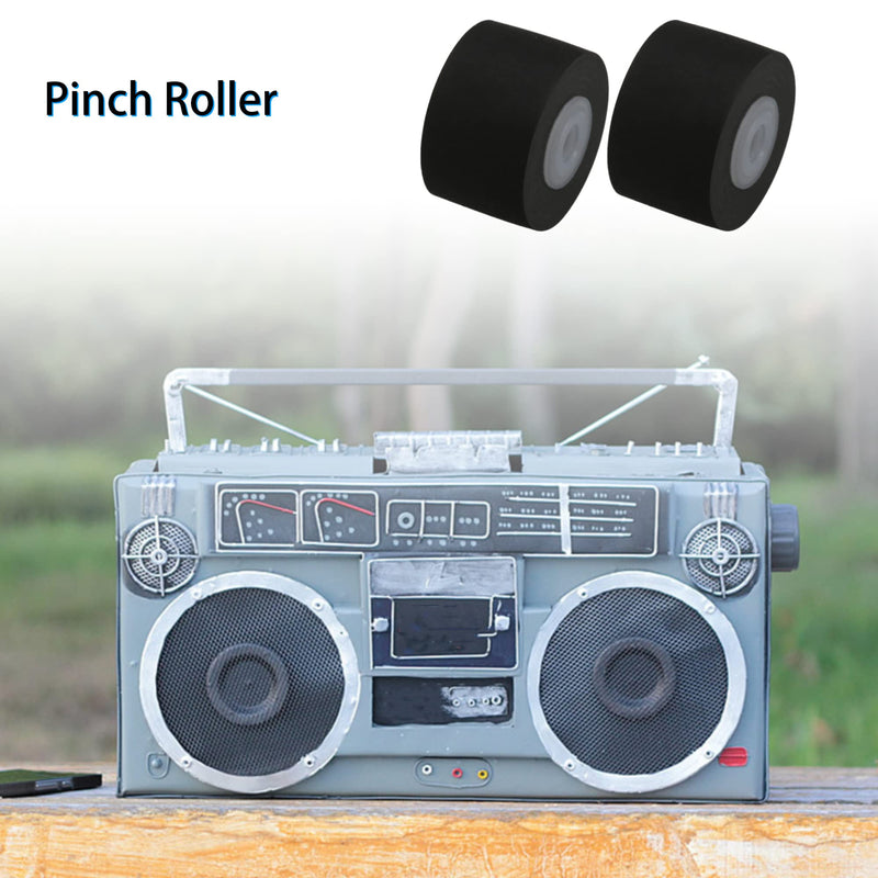 [Australia - AusPower] - BQLZR Recorder Pinch Rollers Bearing Guide Pulley Wheel 10x6.5x1.5mm Black Pack of 20 