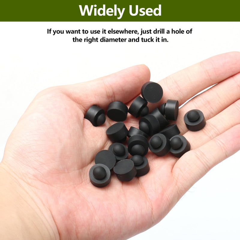 [Australia - AusPower] - 30 Pack Rubber Feet Bumper Push-in Series for Crockpot, Slow Cooker Feet Replacement 1/2" Diameter, Fits 1/4" Bumper Holes, Use in 1/16" Panel Thickness, Versatile 