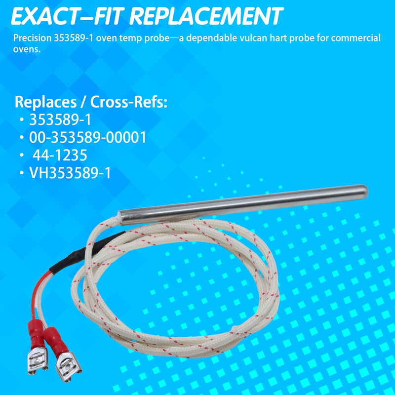 [Australia - AusPower] - 353589-1 Oven Temperature Probe, for Vulcan Hart WKGD/ECO2D/ECO4D/ECO6D/GCO2D/SG4D/VC4EC/VC4GD/VC6EC/VC6ED — Replaces 00-353589-00001, 44-1235, VH353589-1 