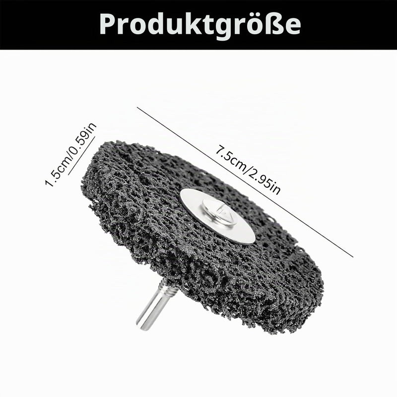 CSD Disc, Cordless Screwdriver, Sanding Discs, Cleaning Disc, 75 mm, Pack of 5 | CBS grinding wheel, coarse cleaning disc for angle grinders of paint, rust welds, oxidation cleaning and removal