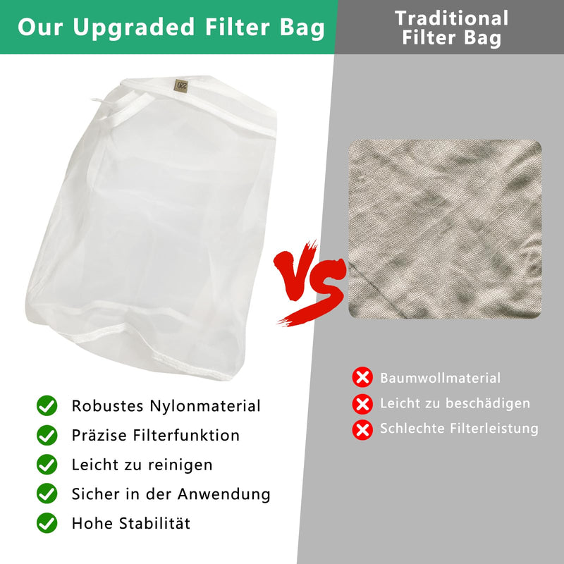 Bubble Bags, 2 Gallon 220 Micron Bubble Hasch Bag, Essence Extraction Bag Kit, Bubble Filter Bag, Bubble Zipper Bag for Herb Extraction, Juice Extraction, Wine, Garden