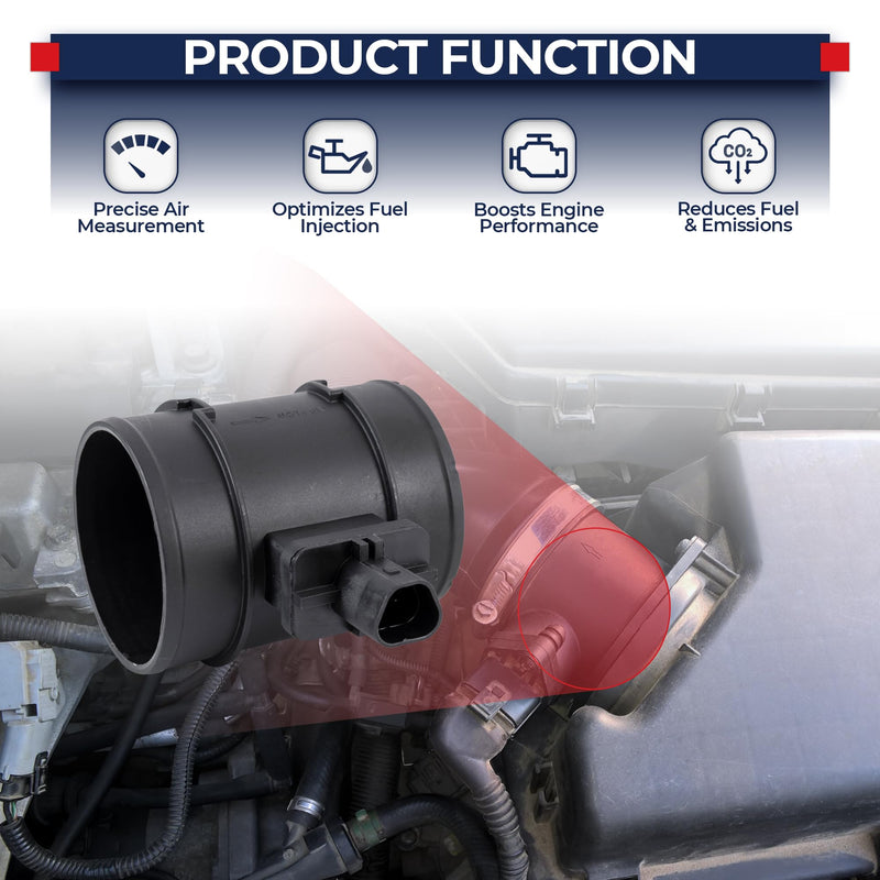 MOSTPLUS Mass Air Flow Sensor Meter MAF Compatible for Chevrolet Aveo Pontiac G3 1.6L 0280218207