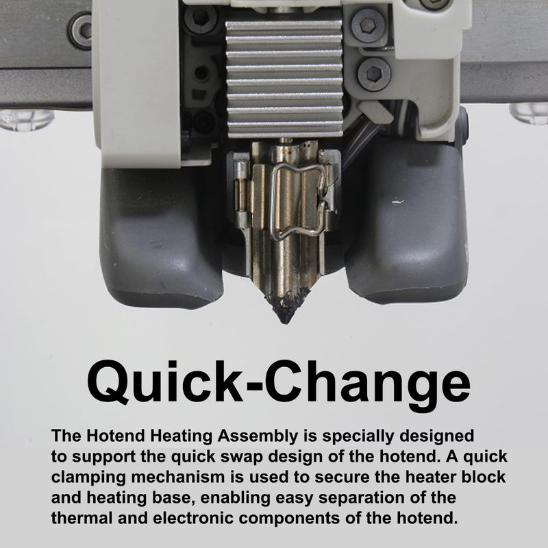 Original Hotend Heating Assembly kit for Bambu Lab A1/A1Mini 3D Printer Accessories,A1 Series Hotend Heating Component Mounting Accessories with Thermistor, Ceramic Heater, Base,Clip,Quick-Change Kit Original A1/A1mini Hotend Heating Assembly