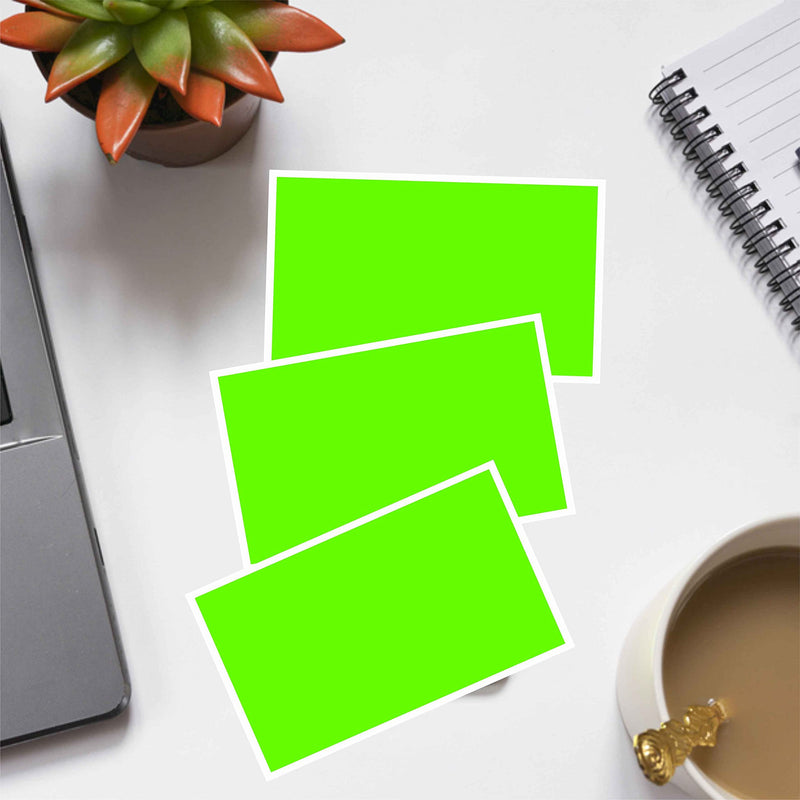 PARLAIM 3 x 5 inch Rectangle Sticker Labels, 250PCS Adhesive Color Coding Stickers for Moving Box Inventory Label, Fluorescent Green 1 Roll-250PCS