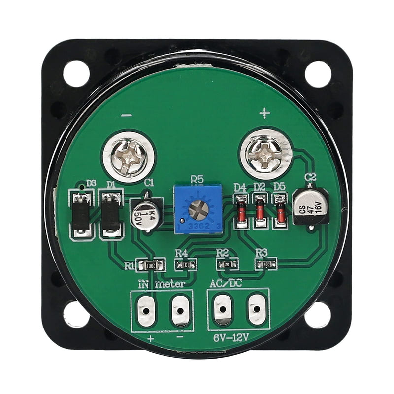 [Australia - AusPower] - Pongnas 2PCS VU Meters, Multimeter Tester Multimeters with Adjustable Resistor CQ-45-Y for DIY, Recording Studio, Mixer, Home Audio 