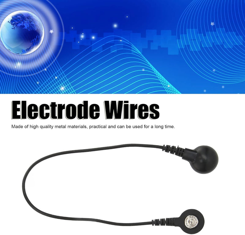[Australia - AusPower] - 3.5mm Tens leadss Wires, Tens leadss Electrode Wires Tens Replacement Electrode Wires Leads Tens Cables Standard Connection Snap Cable for Digital Device for Electrode Leads Massager Machine 