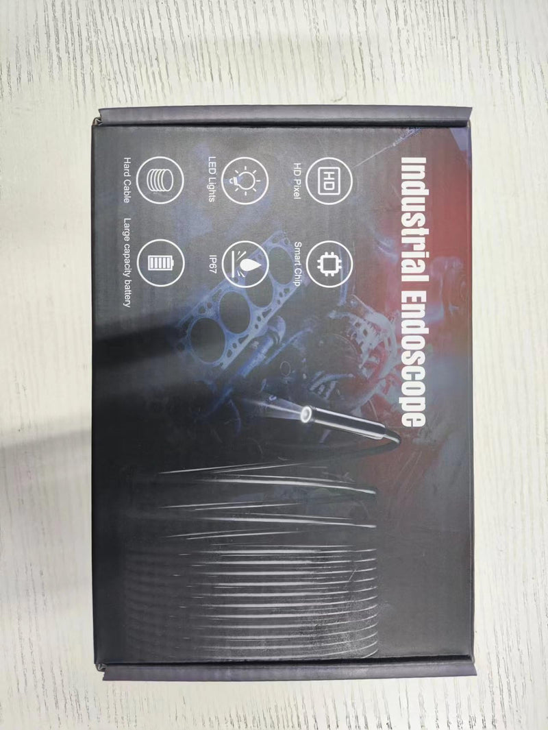 [Australia - AusPower] - Industrial Endoscope Inspection Camera, 4.3" IPS Borescope Sewer Camera with Handheld IP67 Waterproof Snake Camera with 8 LED Lights 16.5FT Semi-Rigid Cable 