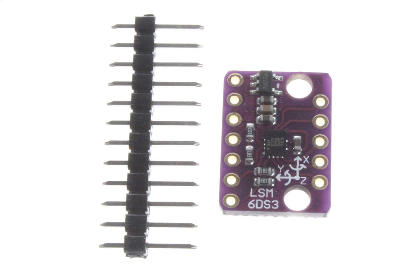 [Australia - AusPower] - NOYITO LSM6DS3 3 Accelerometer 3 Gyroscope Sensor 6 Degrees of Freedom Breakout Board Tilt Angle Module 1.71 to 5V Embedded Temperature Sensor SPI IIC Serial Interface 