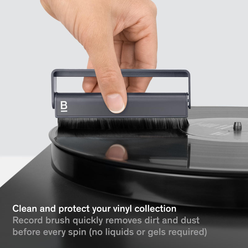 [Australia - AusPower] - Record Cleaner Kit - 2-Piece Vinyl Record Cleaning Kit Includes Vinyl Record Brush & Stylus Cleaner - Carbon Fiber Anti-Static Vinyl Brush & Stylus Brush 