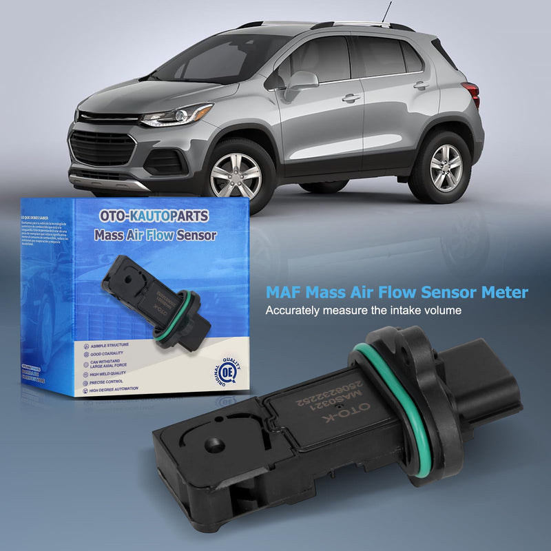 OTO-K Mass Air Flow Sensor MAF Compatible with Chevy Cruze Sonic Trax 1.4L L4,Cruze Limited Sonic 1.8L L4,Cruze 2.0L L4,Buick Encore 1.4L L4,Verano 2.0L 2.4L 4L,Replaces # MAS0321 0280218419 12671624