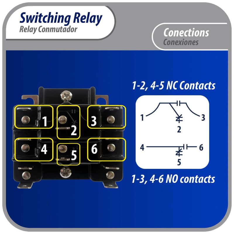 [Australia - AusPower] - Appli Parts APSWR-341 90-341,110 VAC, General Purpose Switching Relay,DPDT, for HVAC Applications and Other General Electrical installations Replaces APSR-341 