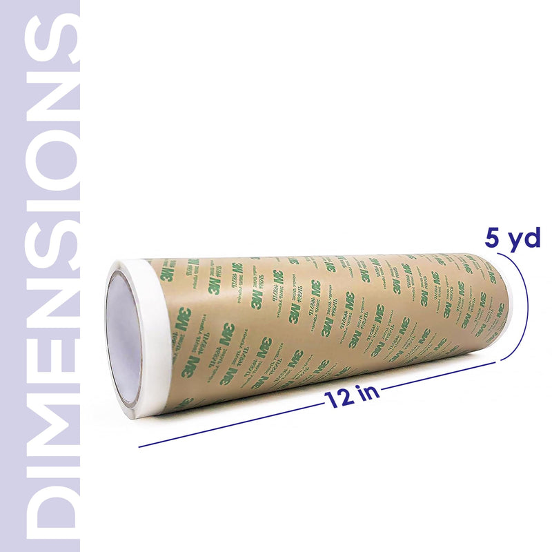 CANOPUS Double Sided Transfer Sheet, 468MP Adhesive Transfer Tape, 12in x 5yd