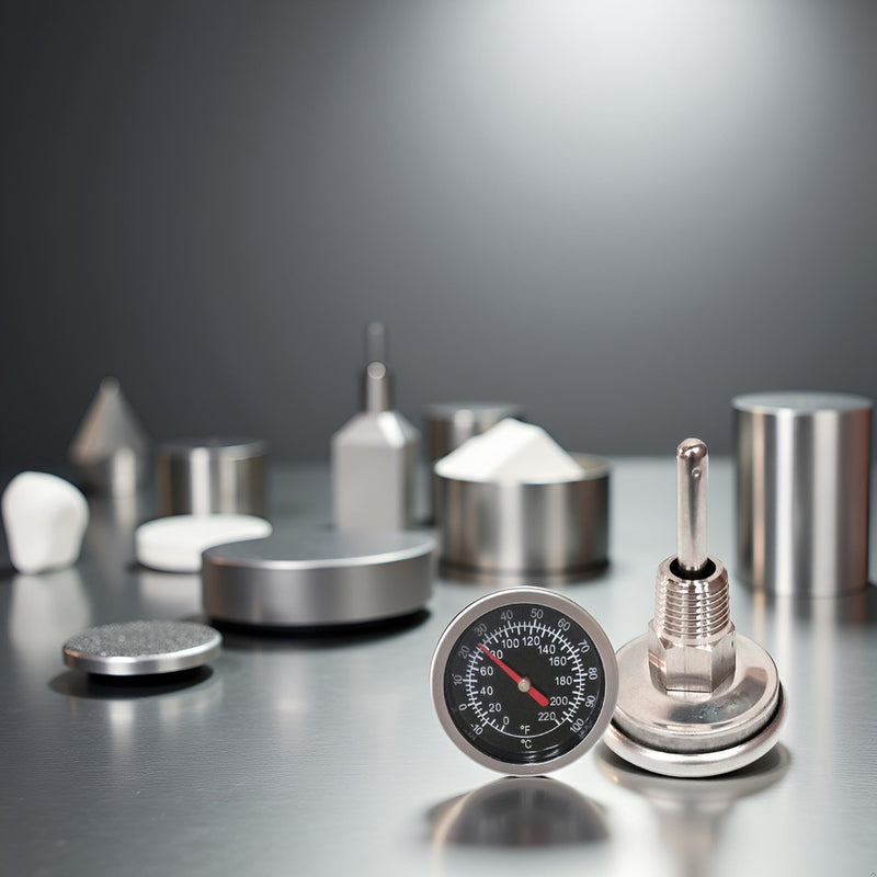 [Australia - AusPower] - Temperature Probe Meter Gauge, Dial Thermometer NPT, Stainless 1/4 NPT Thermometer for Boiler Tea Pot Kettle -10-100℃/0-220ºF Thread Joint Dial Thermometers 