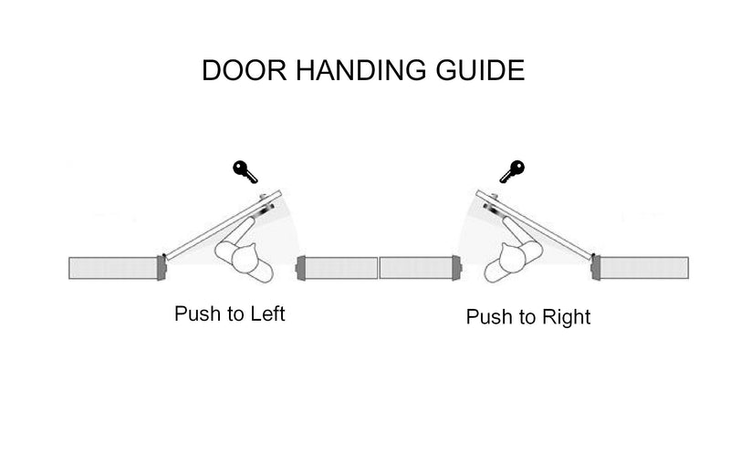 [Australia - AusPower] - Pacific Doorware Push Paddle Handle for Adams Rite Storefront Doors, Dark Bronze, Choose Handing (PUSH to RIGHT) PUSH TO RIGHT 