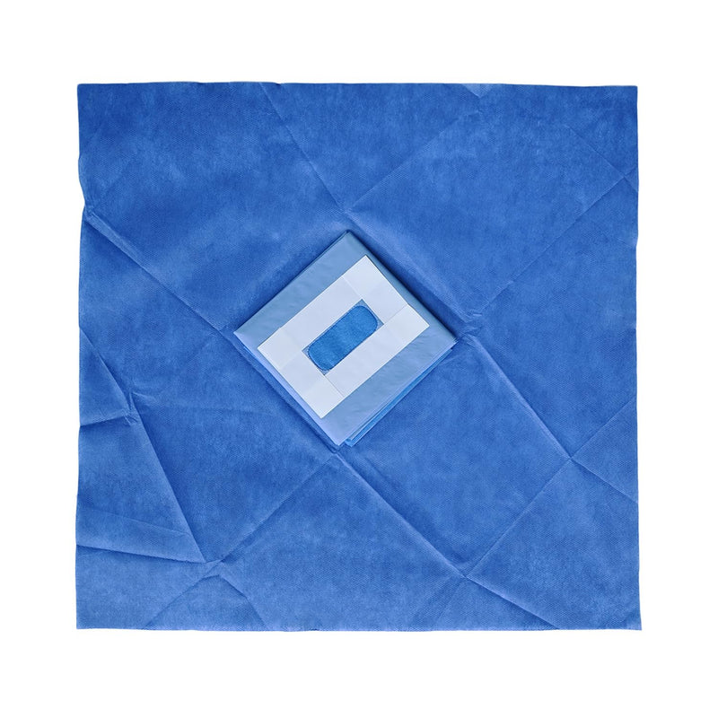 [Australia - AusPower] - Sterile Disposable Vet Adhesive Fenestrated Surgical Drape Spay/Neuter Surgery Use 24"x24" (5) 5 