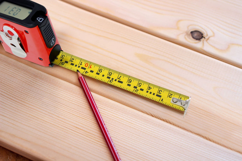 K Digital Tape Measure, Display Reads Accurate Distance, English and Metric Units, Sixteen Feet Length