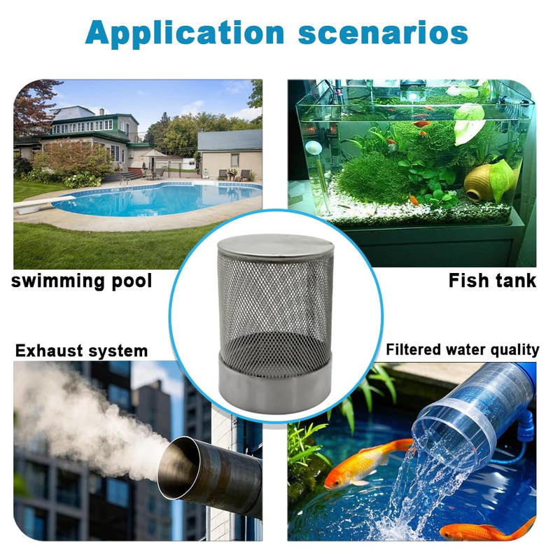 [Australia - AusPower] - 1inch 304 stainless steel filter head with internal thread diameter of 32mm connected to DN25 1" water pipe filter Used to Remove Debris and Reduce Solid Entry（1pcs） 