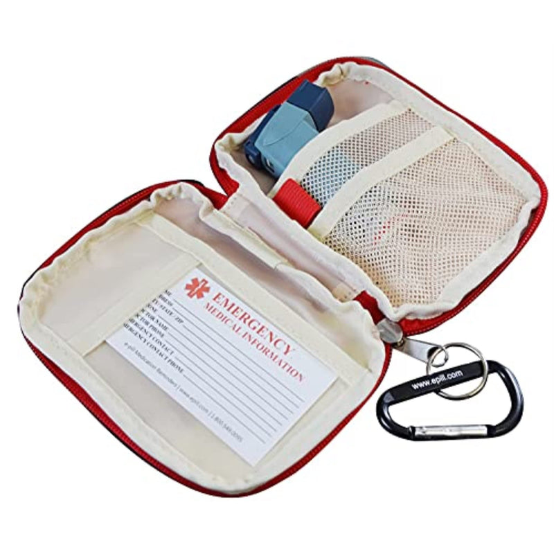 e-Pill Asthma Inhaler & Peak Flow Meter Travel Case – Medical Storage Organizer for Home, School & Travel (No Inhaler Included) Small